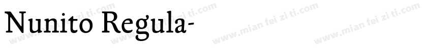 Nunito Regula字体转换